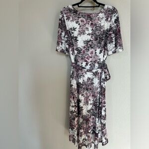 Connected apparel floral Lace 14P dress with belt